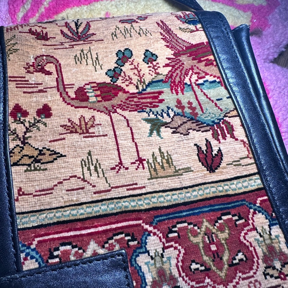 90s side body bag with valet print